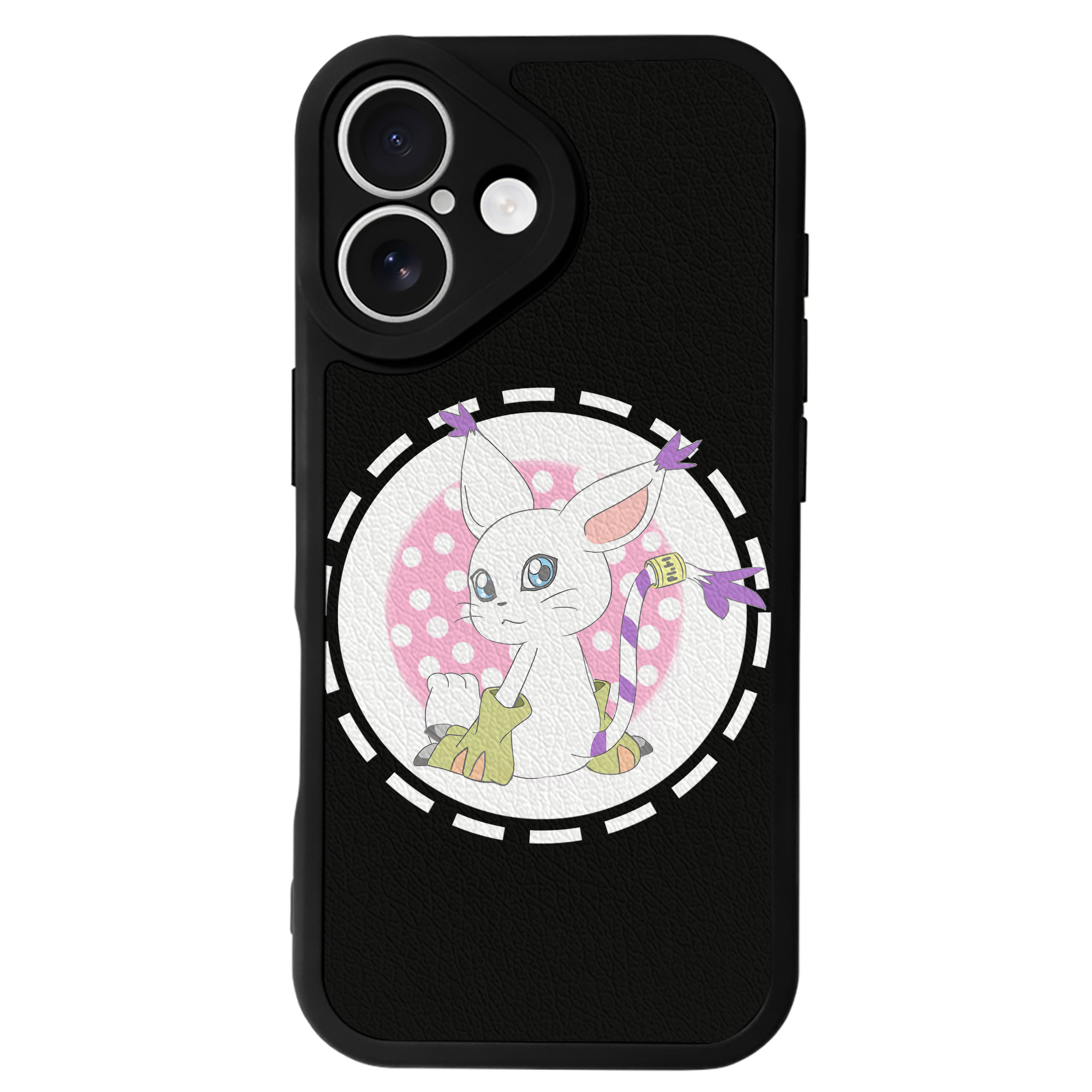 （画像用） Digimon デジタルモンスター/デジモン 【iPhone 16シリーズ対応】シリコンスマホケース（レザー調） 材質：シリコン